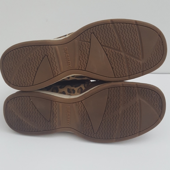 Sperry Top Sider leopard print leather boot 6.5 M - Picture 7 of 8